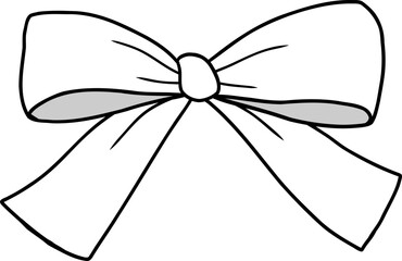 Hand Drawn Bow Outline