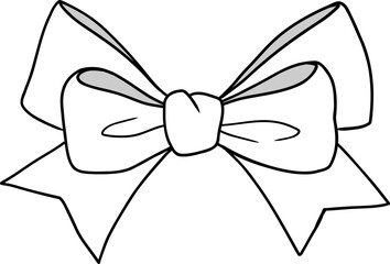 Hand Drawn Bow Outline