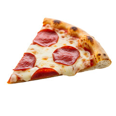 Pepperoni pizza slice close up delicious italian food fast food pizza recipe pizza crust pizza topping on transparent background