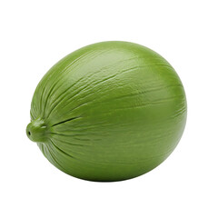 Fresh green coconut fruit tropical healthy food nutrition diet refreshment isolated black background view on transparent background