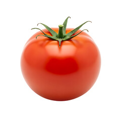 Fresh red tomato isolated on black background healthy eating vegetable ingredient cooking food photography on transparent background