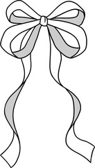 Hand Drawn Bow Outline