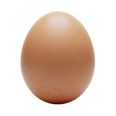 Isolated brown chicken egg on black background for cooking baking and healthy eating food concept on transparent background