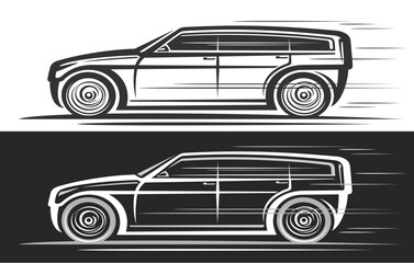 Vector logo for SUV Car