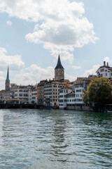 Building On The River In Spring