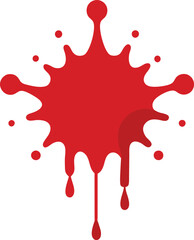 red paint splash