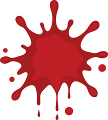 red paint splash