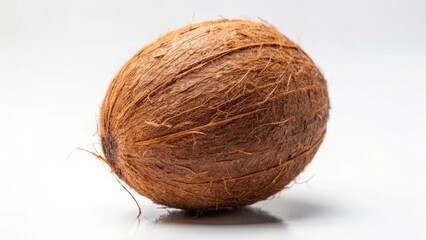 Whole Coconut Isolated on a White Background