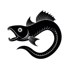 wrasse vector silhouette