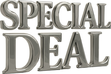 3d special deal sign