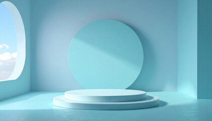 Showcase or display products on a pastel tone background. 