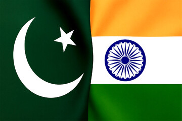flag of india and pakistan