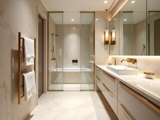 Modern Bathroom Interior with Clean Design
