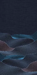 Gordijnen 波　海　和柄　背景 © J BOY