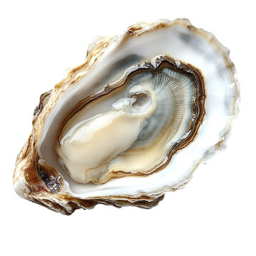 Fresh oyster isolated on a white background