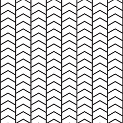 Black and white chevron pattern, arrow pattern, seamless background. Modern vector illustration for background and wallpaper. Abstract texture design, repeating tile