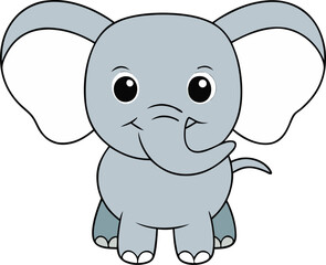 elephant cartoon animal drawing