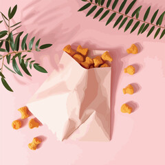 empty packet for mock up