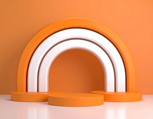 Obraz premium orange plastic window