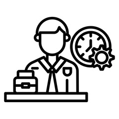 Working Man Vector Icon