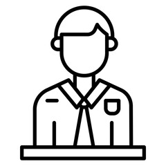 Obraz premium User Vector Icon