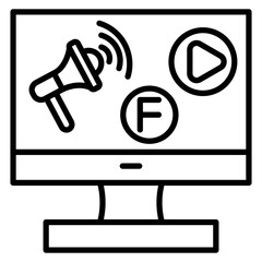 Social Media Marketing Vector Icon