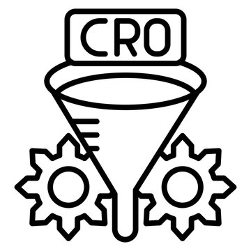 Conversion Rate Optimization (CRO) Vector Icon