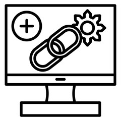 Link Building Vector Icon