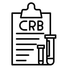 C-Reactive Protein Test Vector Icon