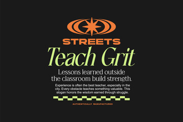 Simple urban typography for motivational quote t-shirts. Designed for print-ready inspirational posters. Minimal urban design. Artistic, fashion-forward typography for apparel. 