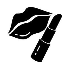 Lipstick Icon Glyph
