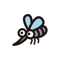 かわいらしい蚊のキャラクター