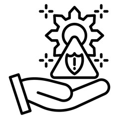 Risk Mitigation Vector Icon