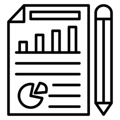 Summary Report Vector Icon