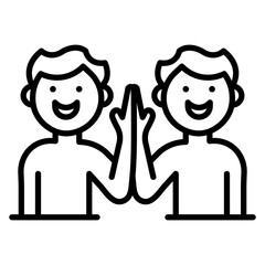 Friendship Goals Vector Icon