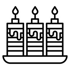 Candles Vector Icon