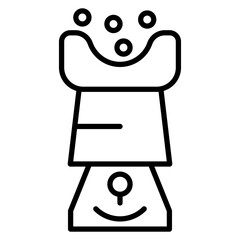 Facial Steam Vector Icon