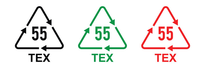 Recycling codes for plastic. Set of plastic recycling codes applied to packaging. Icon of pp, pet, hdpe, code, ldpe and pvc. Triangle logos for safety and ecology. Vector illustration in eps 10.
