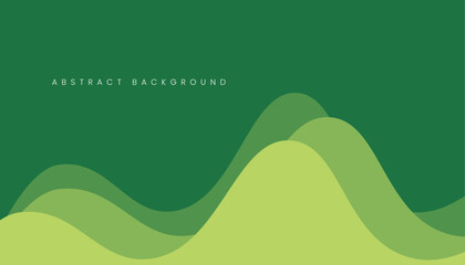 Gradient green background with smooth curves