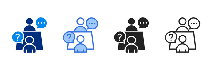 Therapy Icon Set Multiple Style Vector Illustration