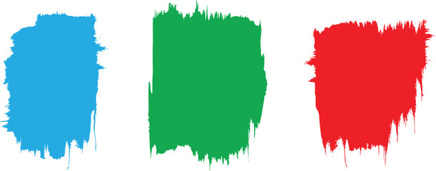 Multicolored paint brush strokes