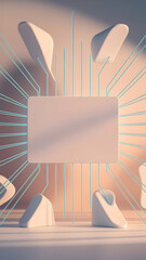 Abstract tech flyer background 
