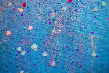 Hand-painted abstract expression using vivid pigment and artistic strokes to create textured modern...