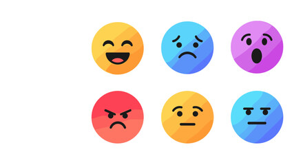 Different Emotions Expressed Through Simple Circular Faces