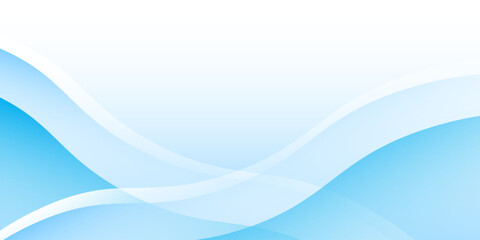 Modern white wavy glowing lines on a blue background. Futuristic digital high-technology pattern design abstract