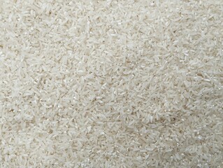 Close up of rice grain texture with top view angle setup 