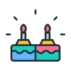 Golden Birthday Icon