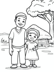 ather and Daughter in African Tradition