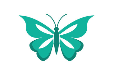 Intricate Paper Cut Style Butterfly With Delicate Layered Details vector art illustration