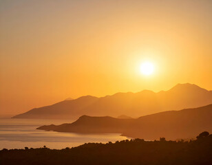 Warm Gradient Background with Subtle Light Atmosphere at Sunset